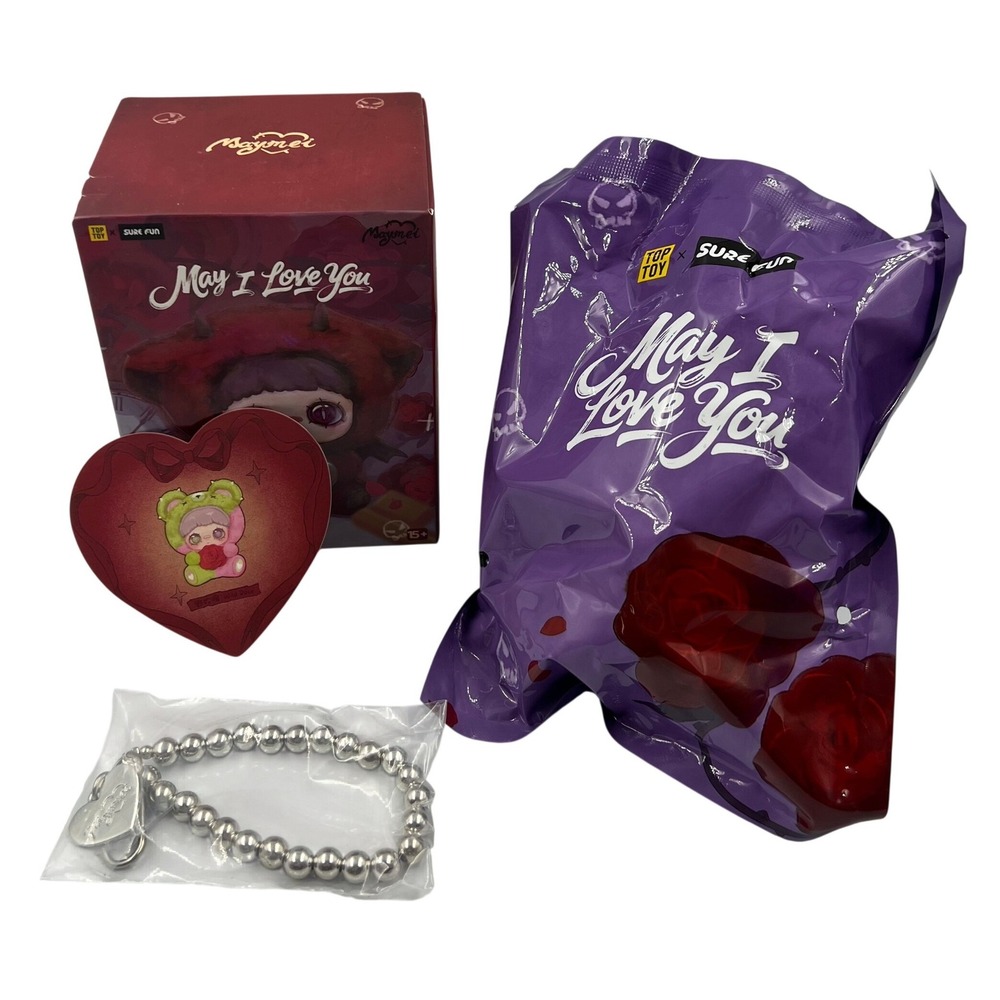 Maymei May I Love You Wild Rose Plush Pendant Top Toy Blind Box Confirmed Card